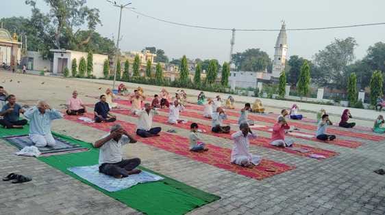 People were made to practice yoga pranayama