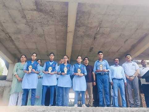 Students who did excellent work in cleanliness and plantation were honored