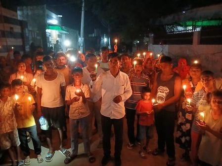 Demonstration was done to get justice for Manisha, Gorana road was blocked