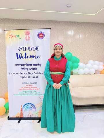 Isha became a part of Independence Day in Delhi
