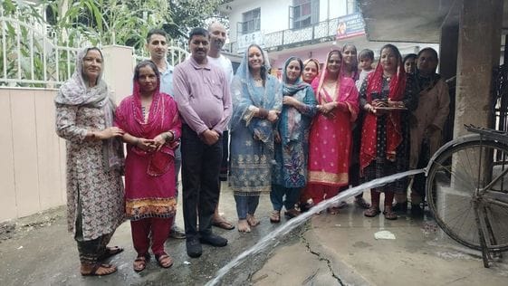 Panchayat representatives renovated the ancient well