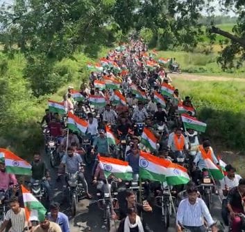 Tiranga Yatra taken out on the birth anniversary of Kargil martyr