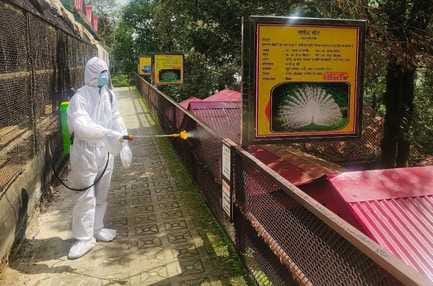 Sanitization done in Nainital Zoo due to bird flu
