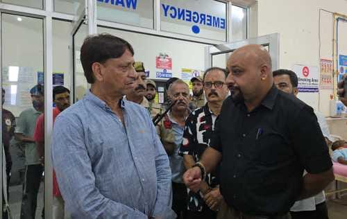 Katra, MLA Baldev Sharma, Checking in Hospital