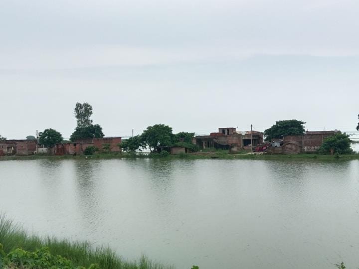 Saryu reached seven cm above the danger mark