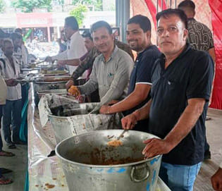 Hawan was performed in the grain market for the prosperity of the region