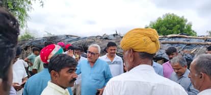 Balotara: Mother and son working in the field died tragically due to lightning