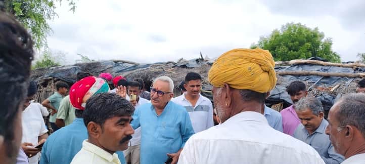 मौके पर पहुंचे विधायक