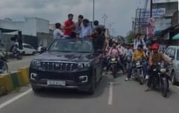 The city was jammed due to the procession of RLD, people were troubled for hours