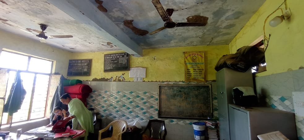 Udhampur, Middle School, Poor Condition of Building