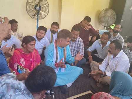 Raina visited the flood affected areas of the district