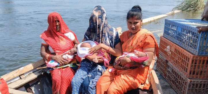 Gave birth to three children, named daughter Ganga