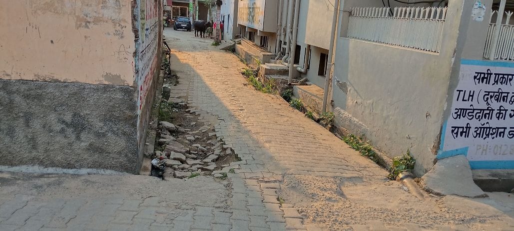 People are troubled by the dilapidated drains in Shankar Colony