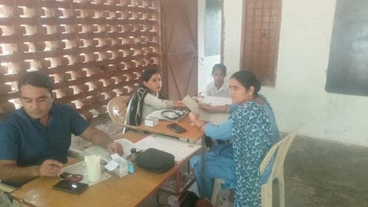 Health check-up of 90 students