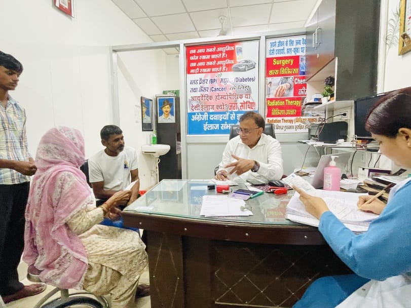 The number of breast and oral cancer patients is increasing in the district, the number has doubled in three years