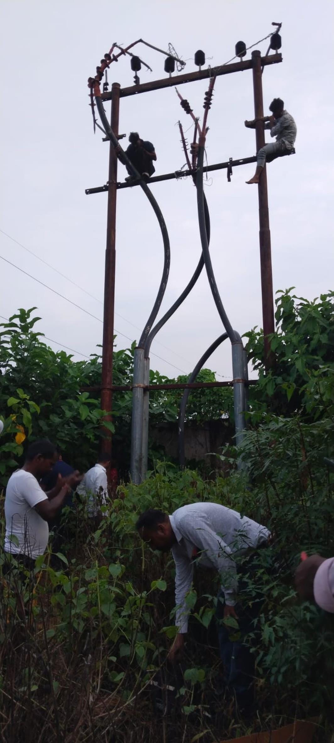 Cable box of high tension line burnt, two sub-stations stalled