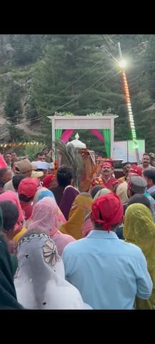 The sacred stick reached the court of Machail Mata