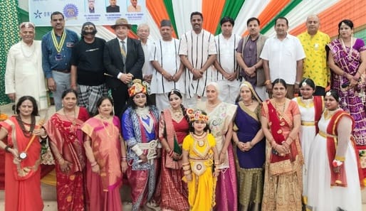 Tableaus of Lord Krishna taken out