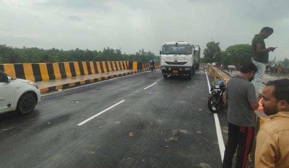 Traffic started on the bridge which was under construction for nine years