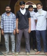The artisan who ran away with 700 grams of gold and his three companions were arrested
