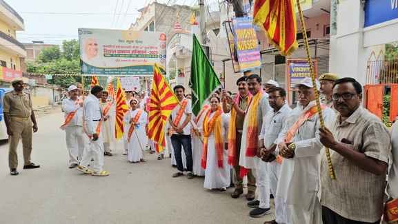A public awareness rally was taken out for the blood donation camp