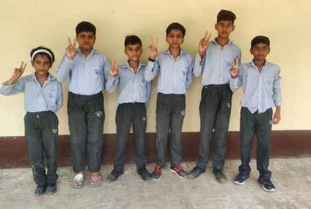 Students were awarded for card and poster making competition