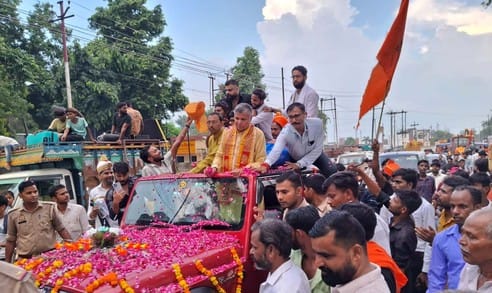 King Daksha's procession was taken out with great pomp in Ujhani