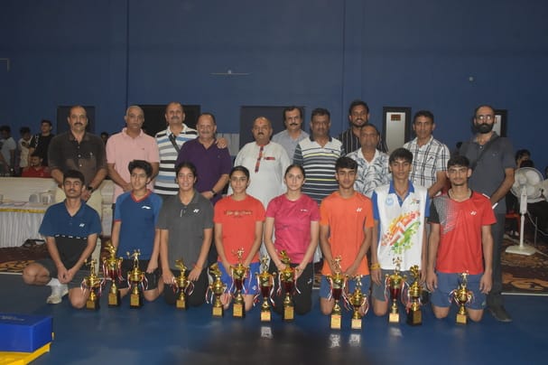 Kangra's Karn and Bharti became Under-19 Badminton champions