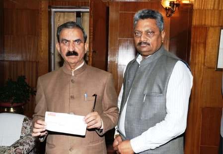 Check of Rs 1.71 lakh given to Chief Minister Relief Fund