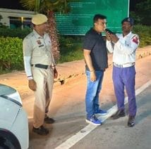 45 drivers were challaned for driving under the influence of alcohol