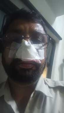 Punjab Roadways bus was stopped and driver and conductor were attacked with sticks, passengers were also scared