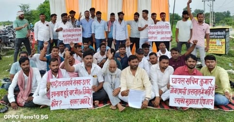 Demonstration for construction of speed breaker, over bridge and under pass