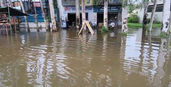 Waterlogging is a big problem, main market along with residential areas are submerged