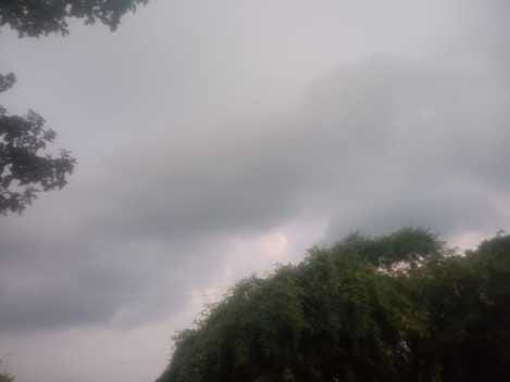 As soon as the day broke, the sun increased the humidity