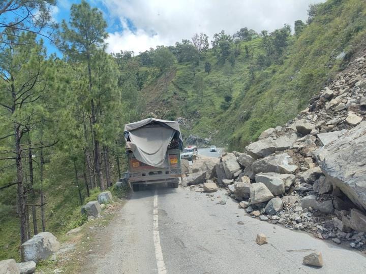 Debris and boulders on NH are creating problems in movement