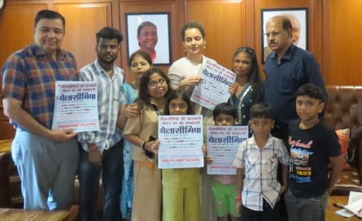 Children suffering from thalassemia met Kangana Ranaut