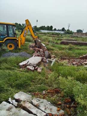 Illegal construction removed from 6 acres of land
