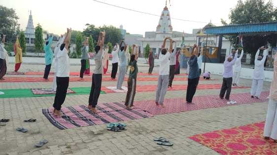Organized camp and conducted yoga practice