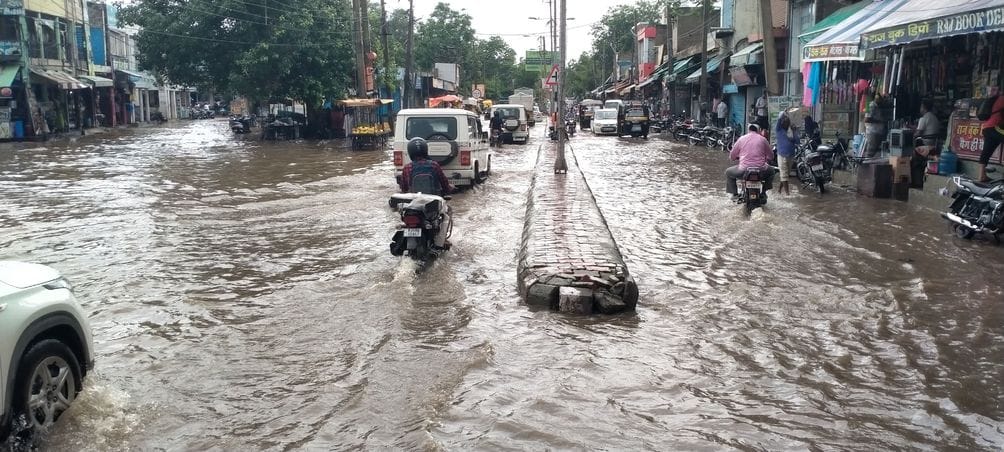 Monsoon has been most kind to Mahendragarh, 566.6 mm of rain has occurred, 81 percent more than normal