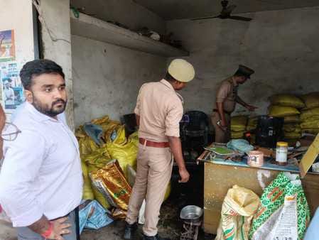 161 bags of stock in the register, 228 bags of fertilizer found in the warehouse, shop sealed