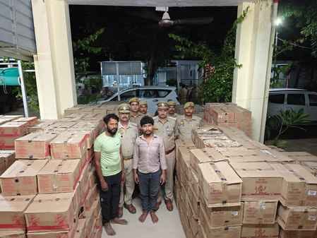 Truck full of English liquor worth one crore recovered, two arrested