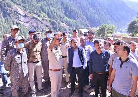 Kishtwar, Chief Secretary, Mining Dept. Visit Chishoti