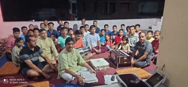 Artists are busy rehearsing for the preparation of Ramleela