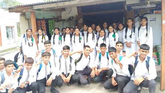 Students protested, demanding removal of shortage of teachers