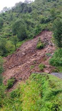 Houses and farms damaged in Gagala, ration depot buried under rubble