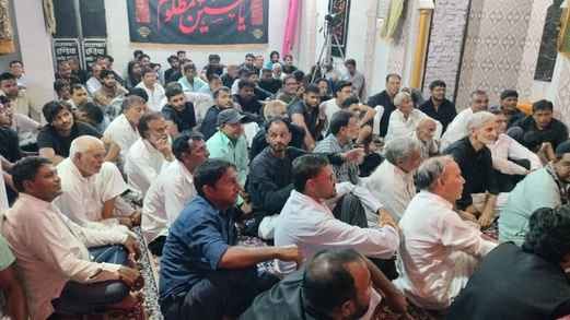 A mourning procession was taken out on Chehlum, the coffin was recovered