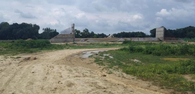 Ring road construction halted due to rain