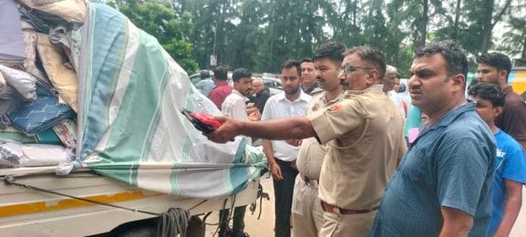 A pickup hit three girl students and a young man