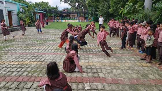 Children displayed their talent in the competition