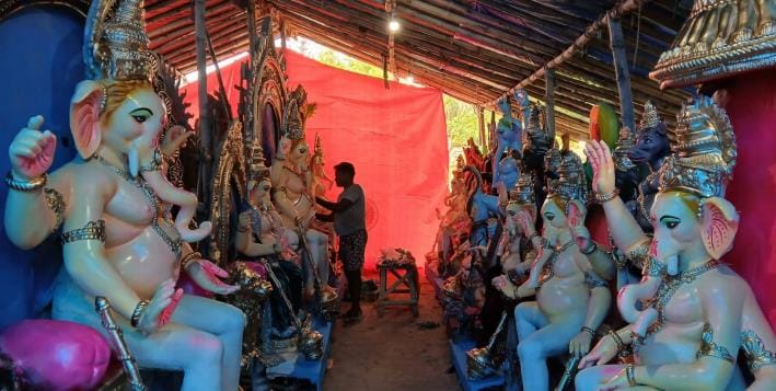 Gajanan will sit in 63 pandals